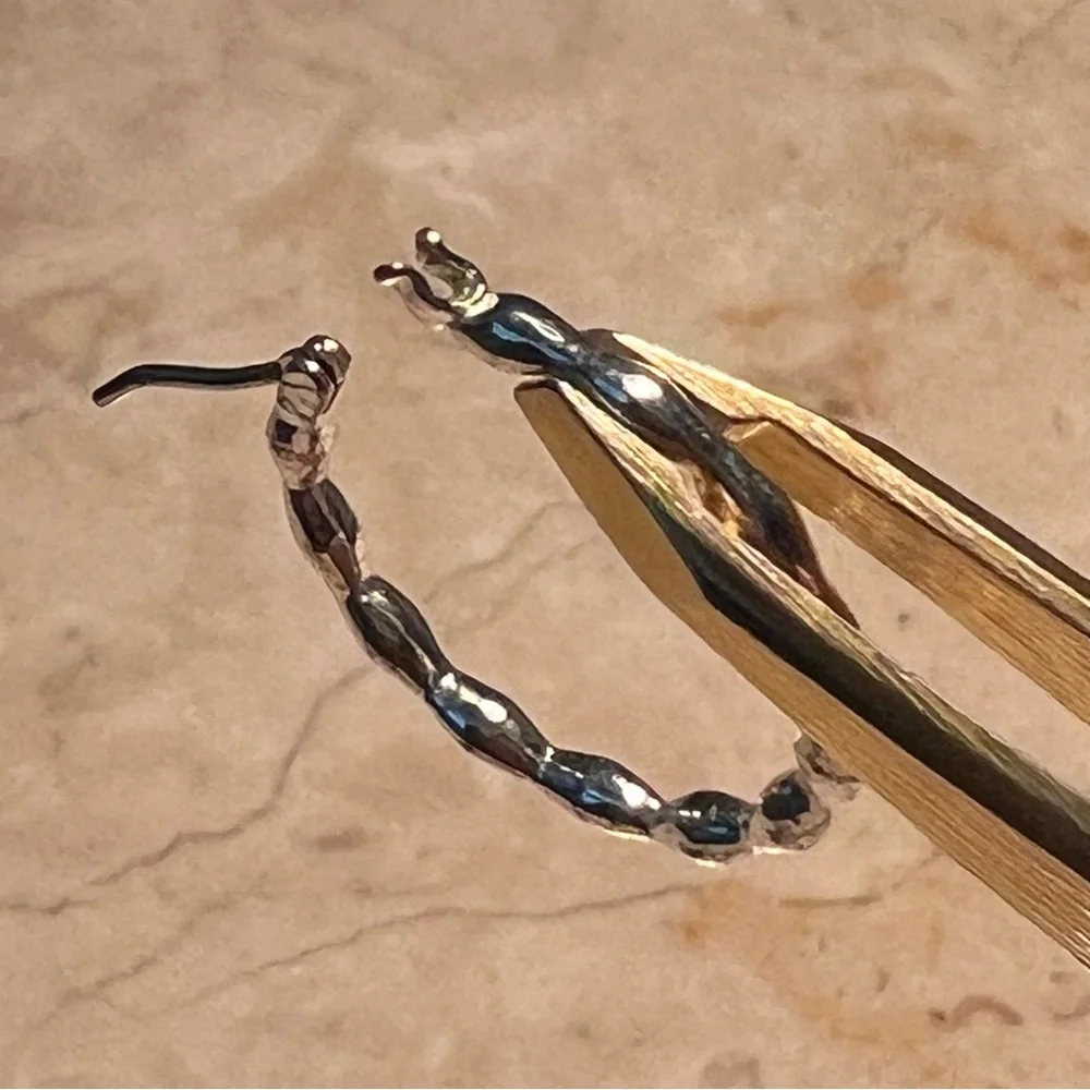 Bundle of 2 - SMALL HOOP EARRINGS in silver plated